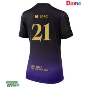 Barcelona Frenkie de Jong #21 Replika Udebanetrøje Dame 2026-27 Kortærmet